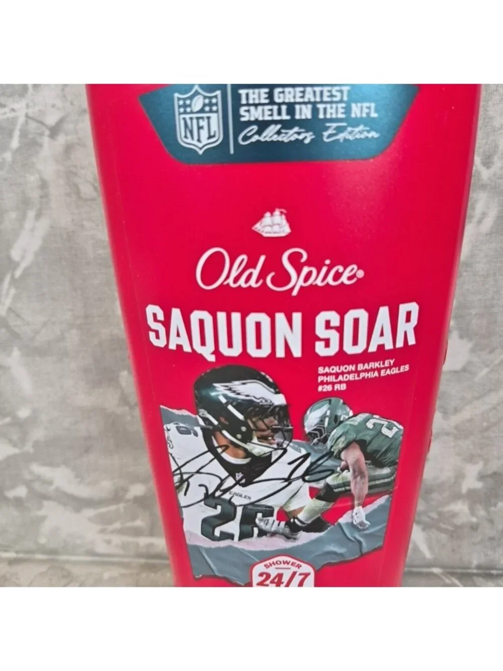Old Spice Body Wash Saquon Barkley Soar Collector Edition Santal+Speed 24 Oz
